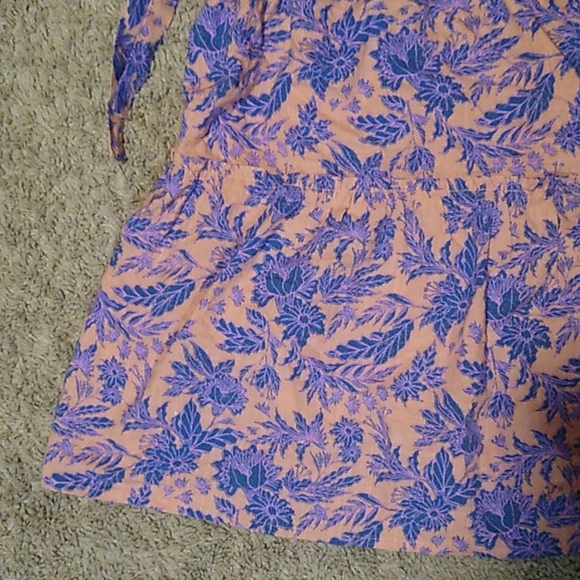 Women's Universal Thread floral tie at the shoulders tank top - Picture 5 of 8